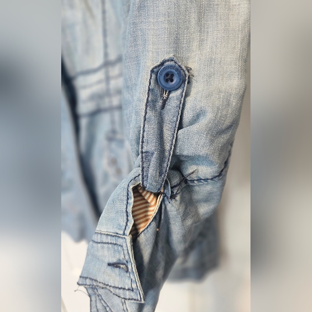 Anthropologie Marrakech Chambray Anorak Utility Jacket. Size Small - Picture 5 of 14
